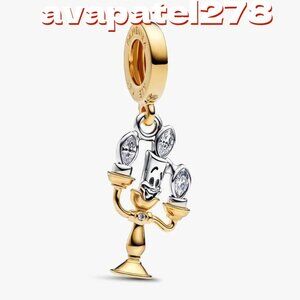 Pandora Disney Beauty and the Beast Lumiere Dangle Charm